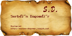 Serbán Dagomér névjegykártya